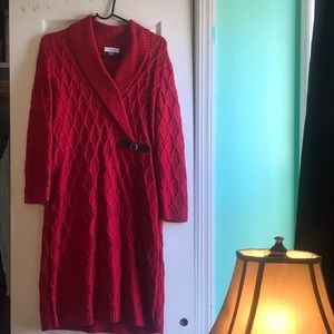 Red Sweater Dress